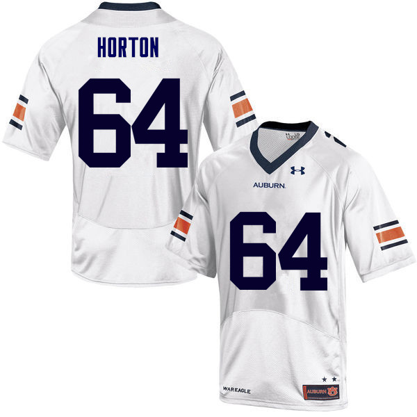Men Auburn Tigers #64 Mike Horton College Football Jerseys Sale-White - Click Image to Close